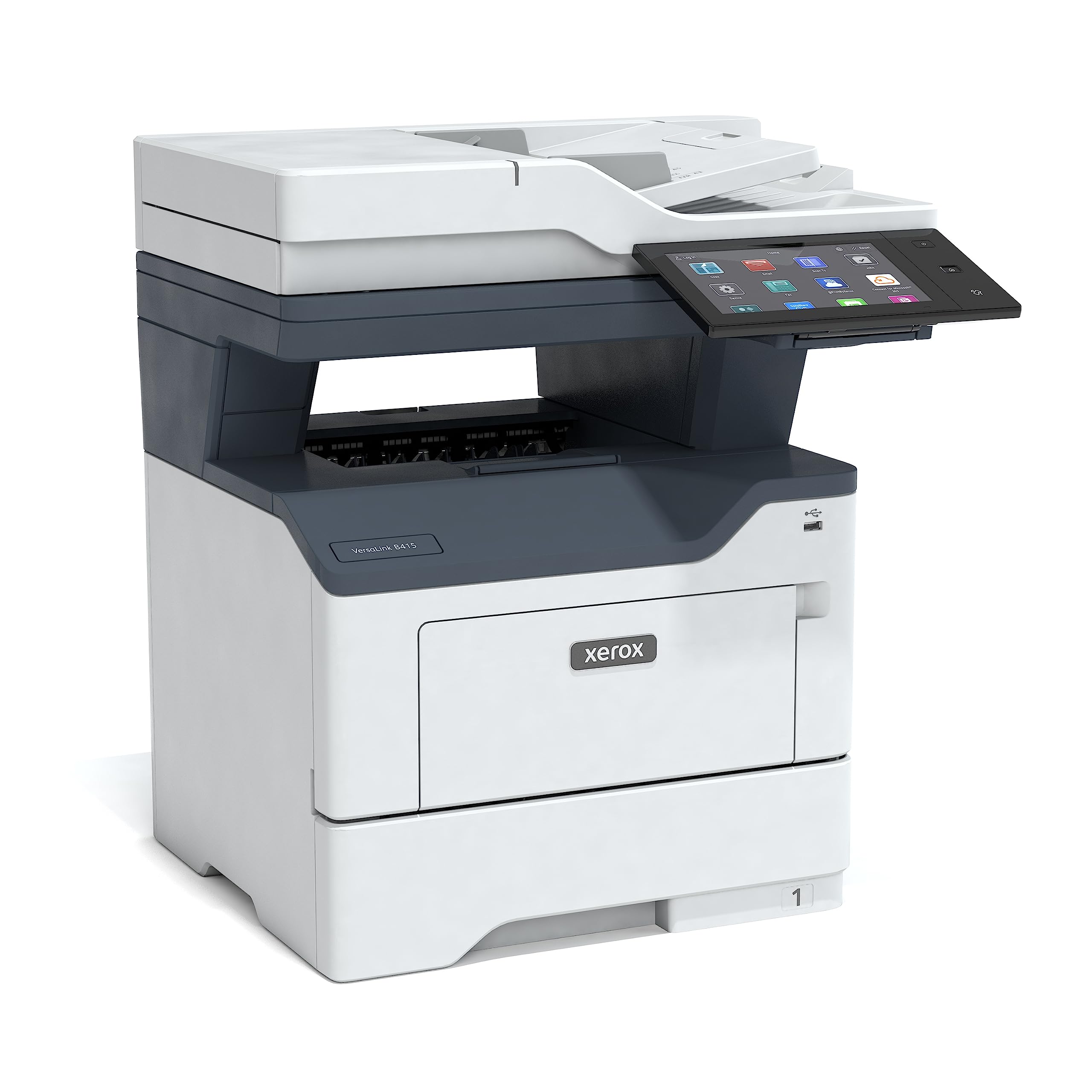 Xerox B415DN All in One, Laser, B&W, Wireless, DADF, Letter, Print, Scan, Copy, Fax, Energy Star Certified, Up to 50PPM